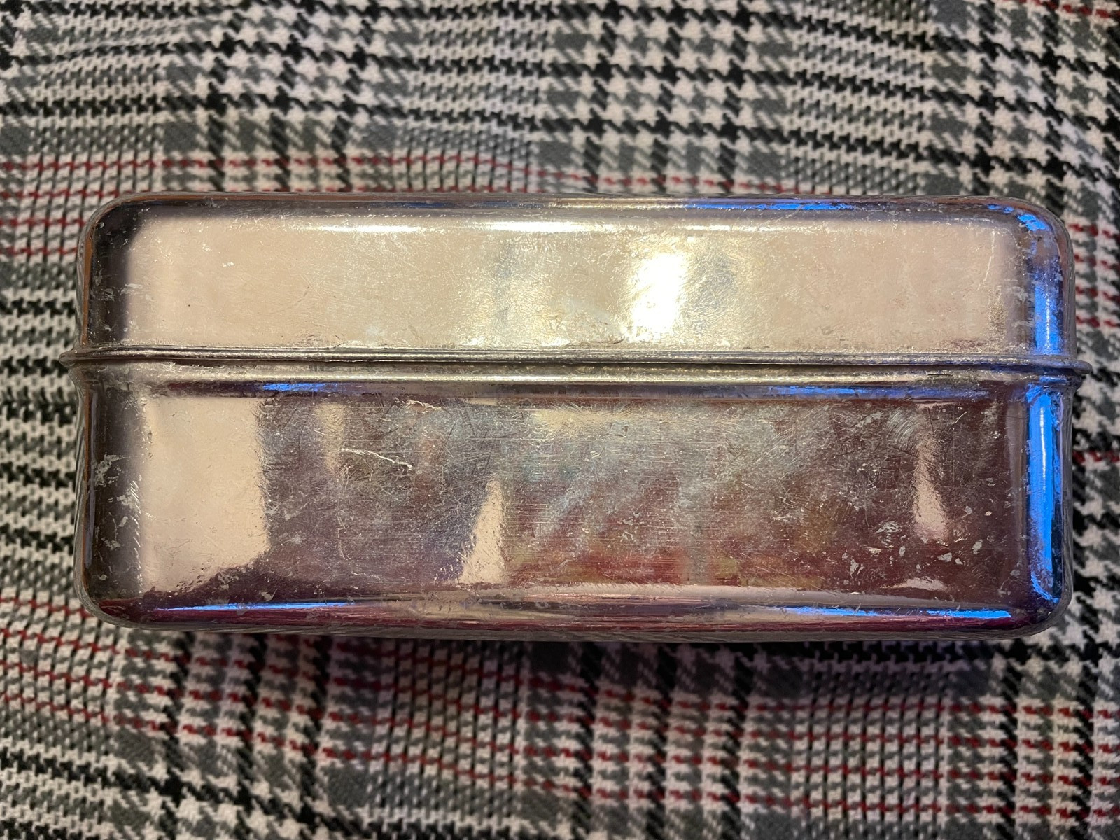 Original WWI Model of 1916 Bacon Tin Can Ration Meat Tin AEF US Army Pristine!