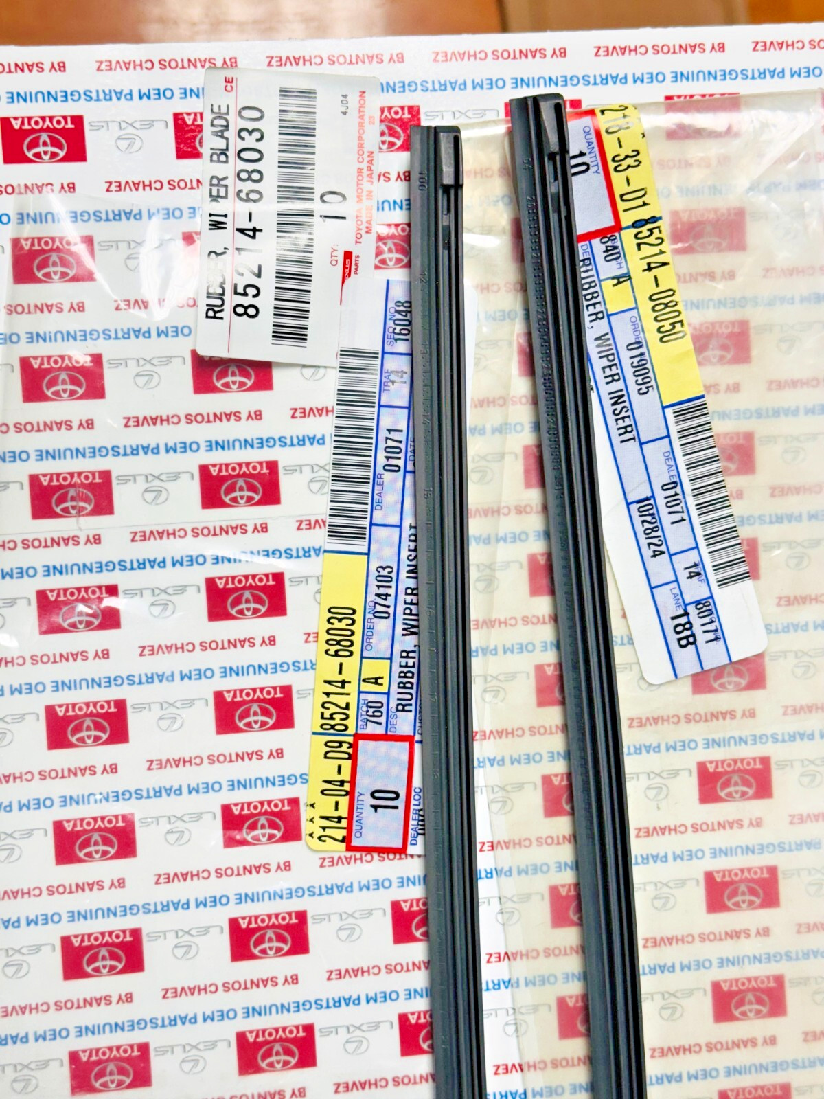 2020-2025 Toyota Corolla Windshield Wiper Refill Set GENUINE OEM PART