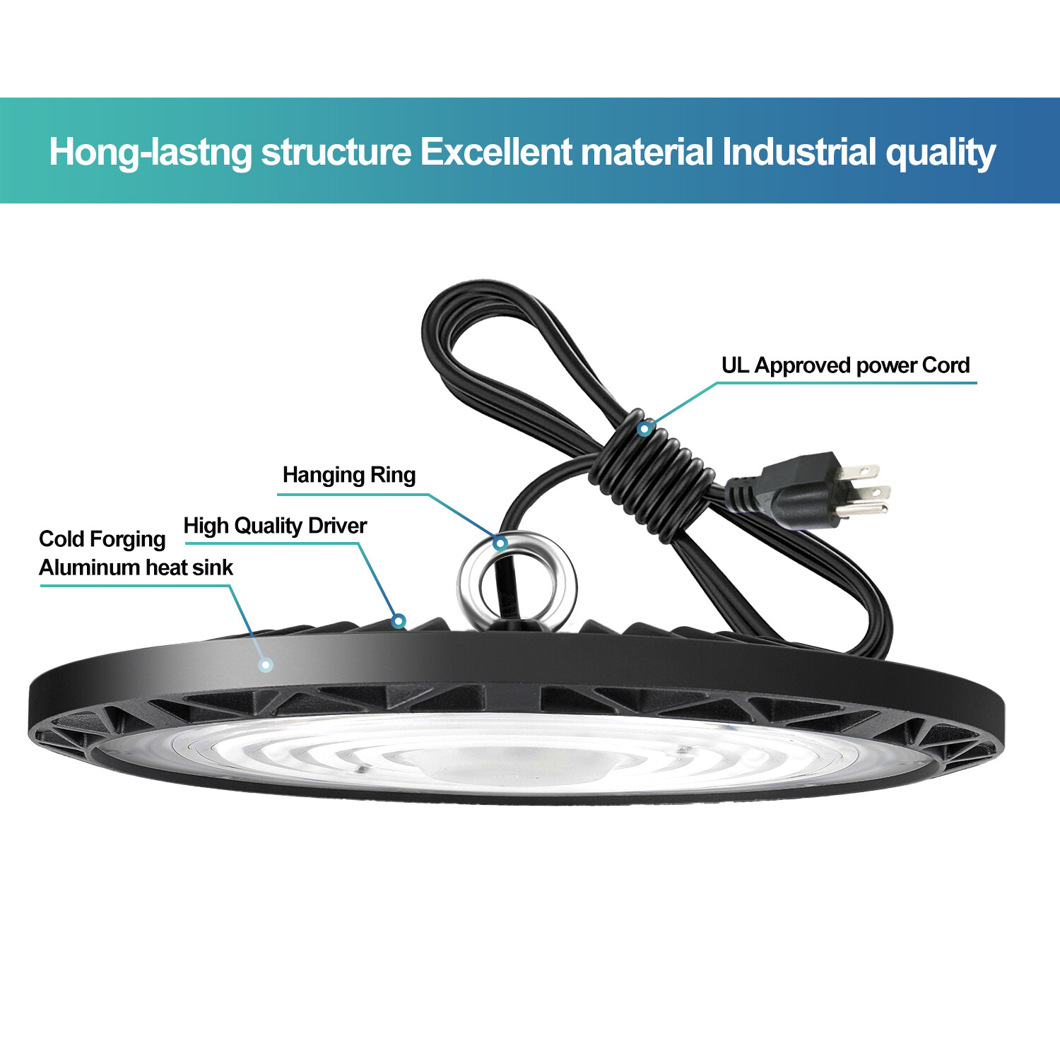 UFO High Bay Shop Light 400W Warehouse Workshop Commercial UFO LED Lights 6Pack