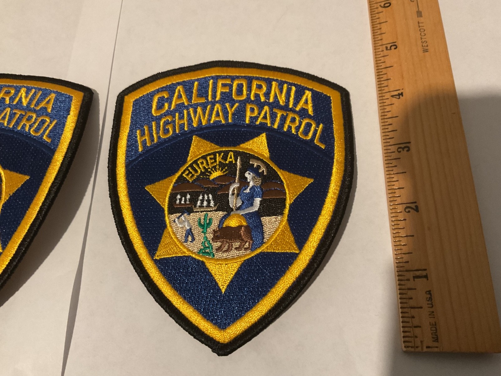 California Highway Patrol with Eureka Patch Full Size Set New Tracking &Insured