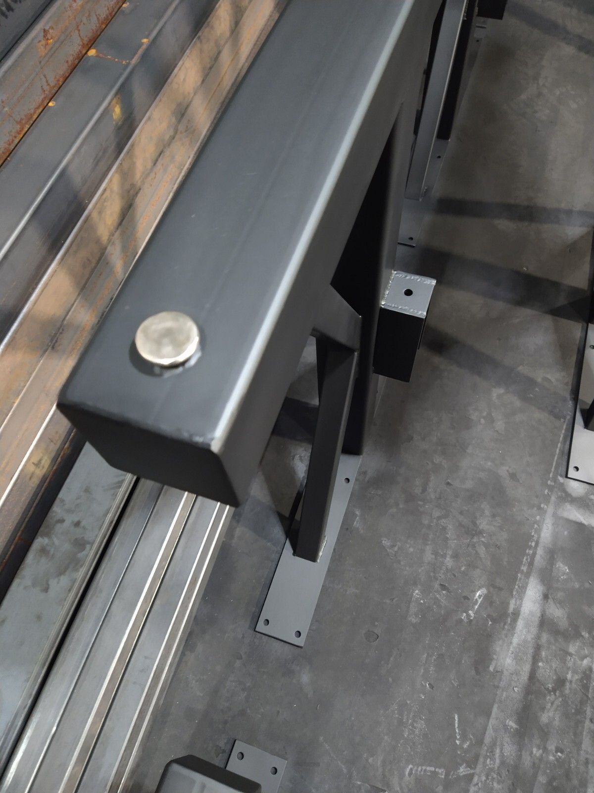 Made In America metal table legs, Farmhouse steel base, Metal table base