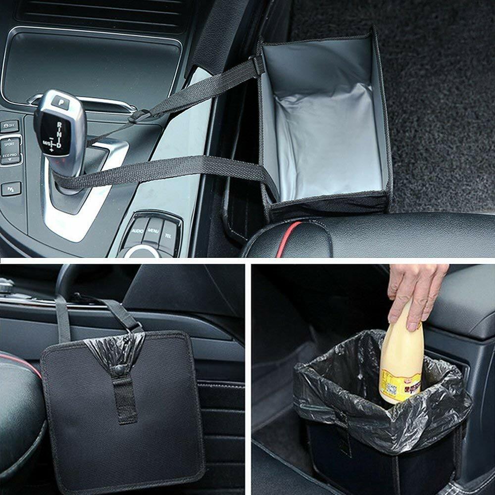 Waterproof Car Truck Trash Can Garbage Litter Bin Bag Seat Organizer Accessories