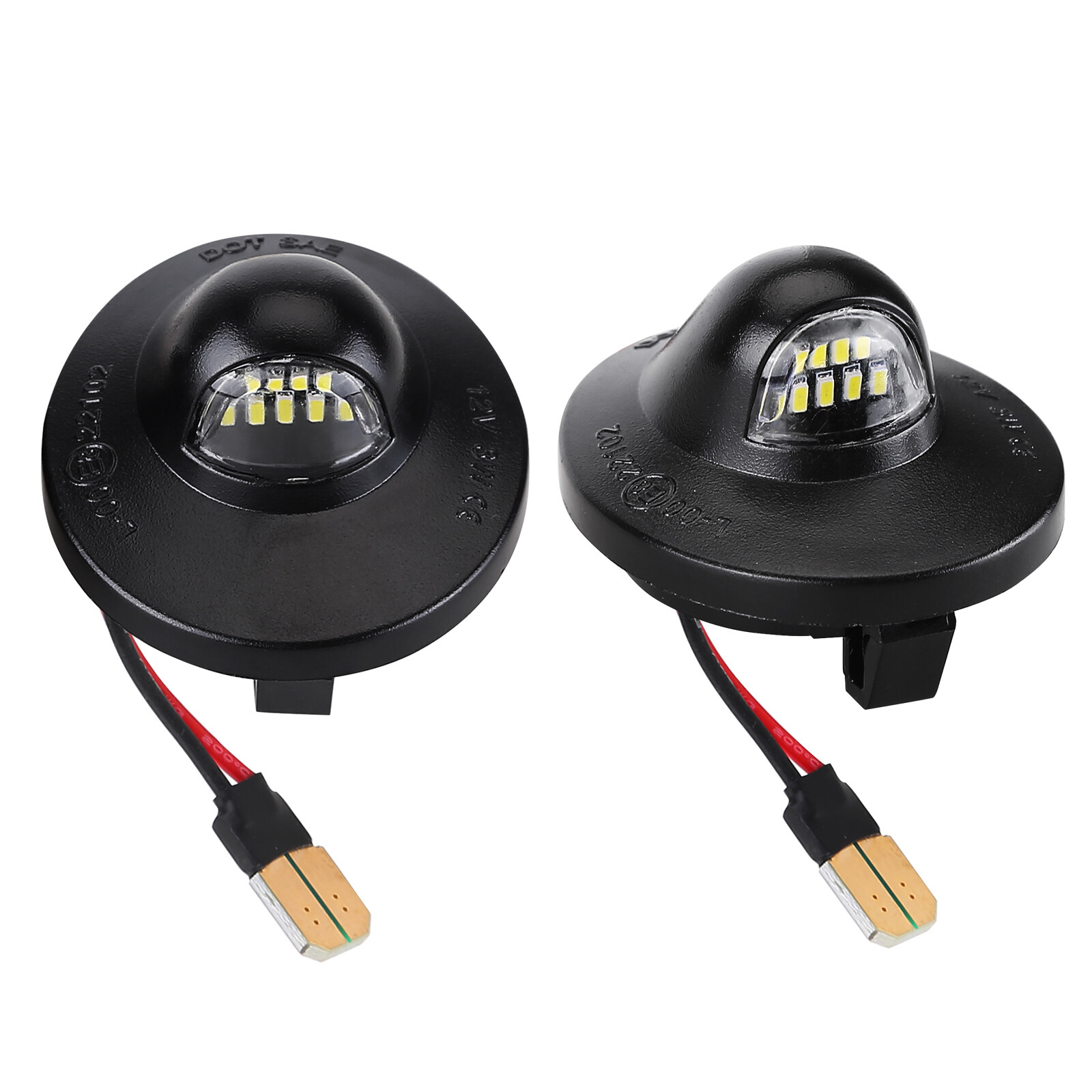 2X LED License Plate Light Rear Bumper Tag Assembly Lamp For Ford F150 F250 F350