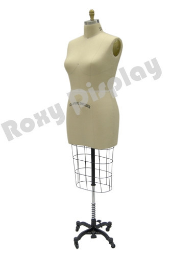 Professional Pro Female Working dress form Mannequin Half Size 16 w/Hip+ARM