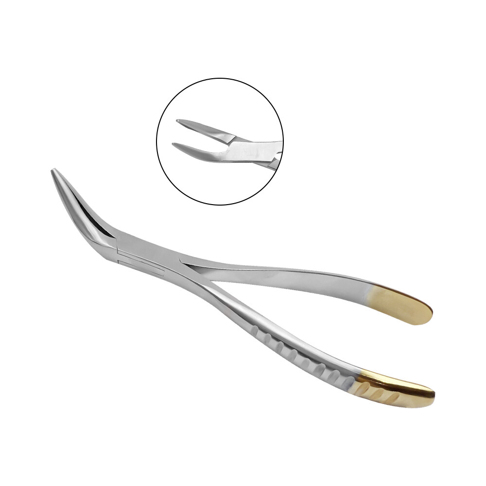 Dental Surgical Upper Root Tip Extraction Pliers Residual Tweezers Tooth Forceps