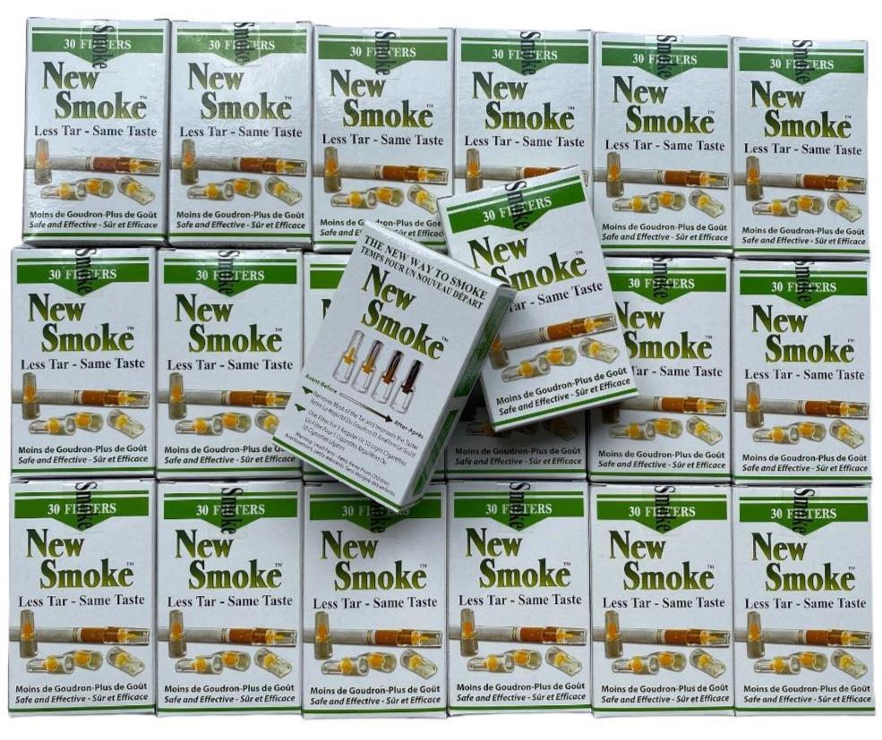 20 PKS NEW SMOKE Cigarette Filters (600 Filters) Lowers Nicotine Nic Out & Tar