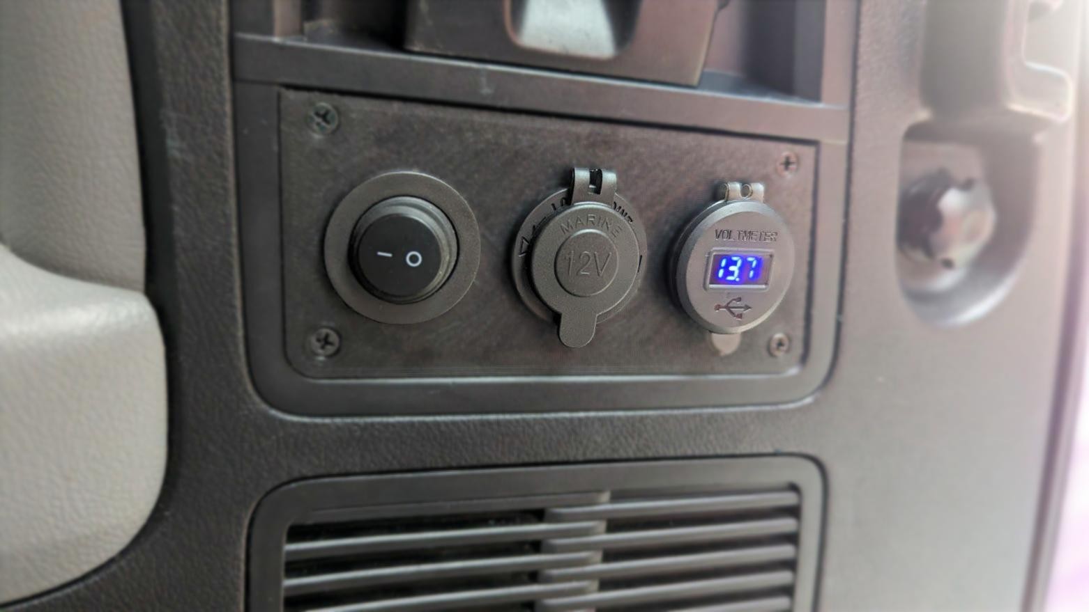 Sequoia rear cargo 12 volt accessory panel (2008-2021)