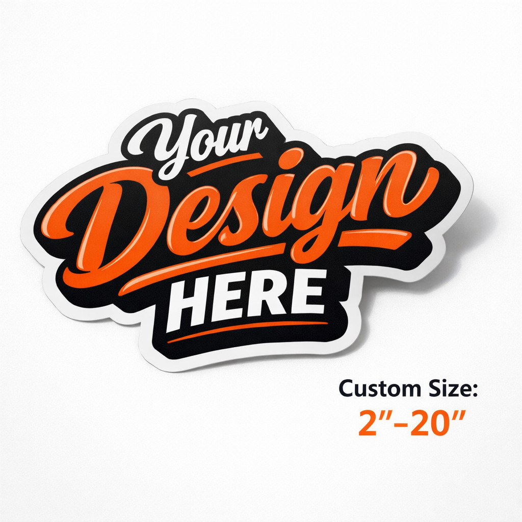 Custom Logo Stickers Vinyl Die Cut Decals Waterproof UV Resistant 2"-20"