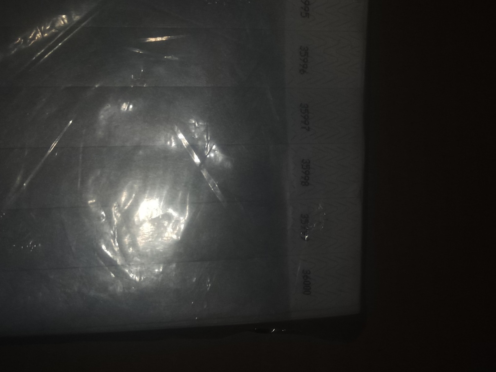 Tyvek Blank Numbered Wristbands Metallic Silver For Concert/Events 2000 Qty