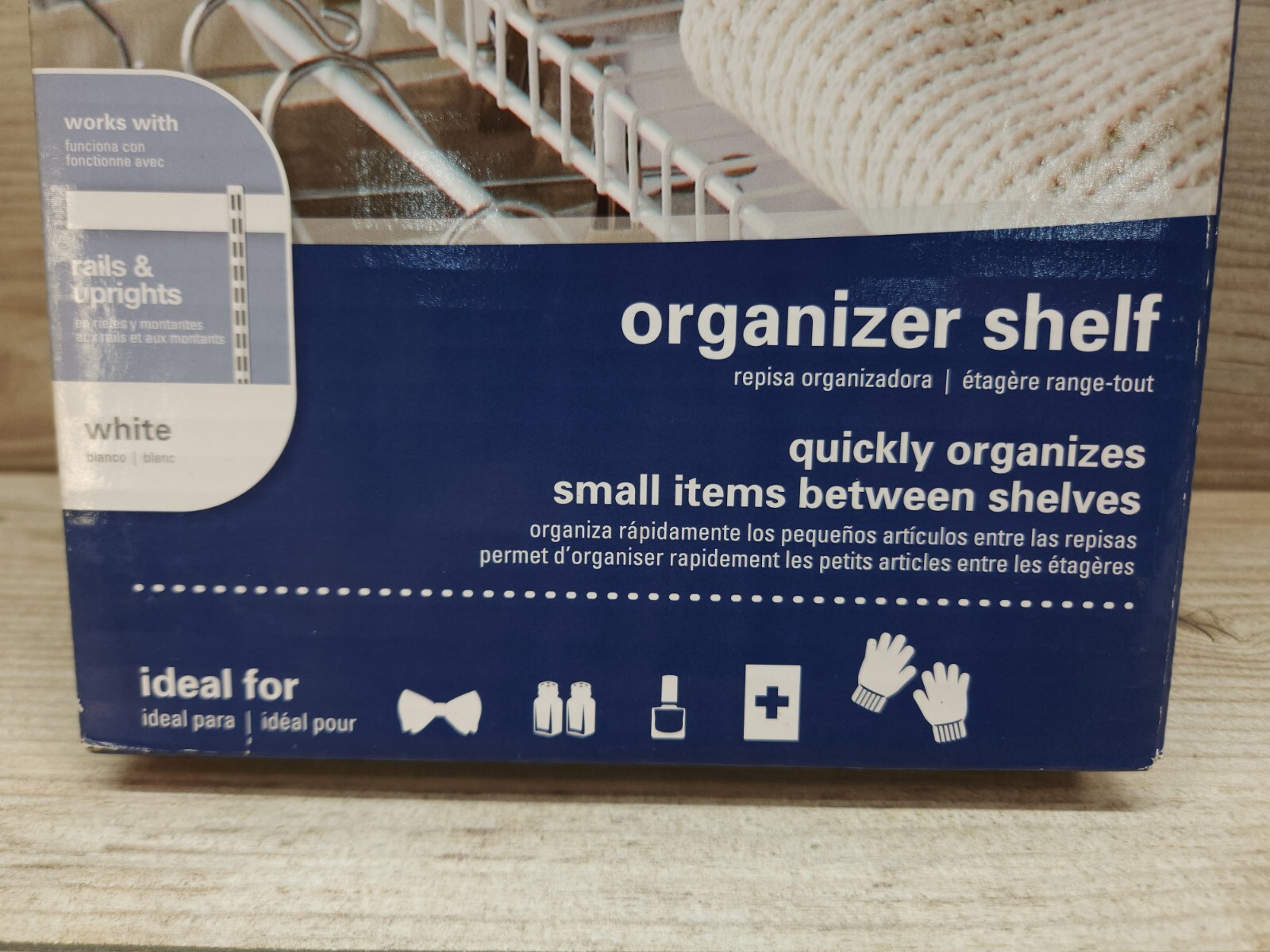 Rubbermaid FastTrack Closet Organizer Shelf 23.9 x 4.5 x 1.2