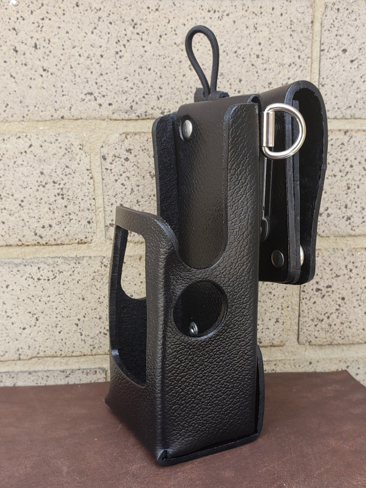 Motorola APX6000/8000 3.5 Hard Leather Two Way Radio Case Holder Holster