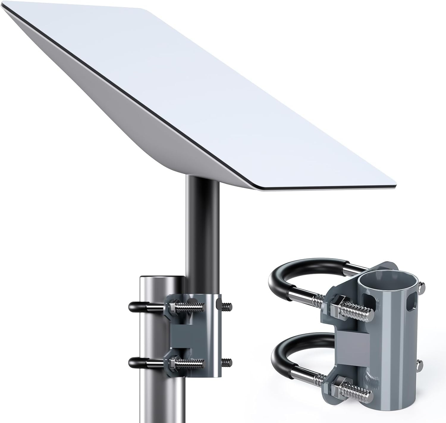 U-Bracket for Starlink Dish Pipe Adapter Mount Vertical Installation, Universal