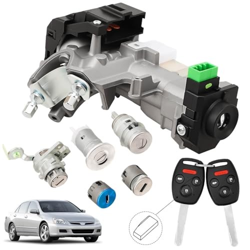 Ignition Switch Lock Cylinder with Key (with Blank Chip) 03-07 Accord