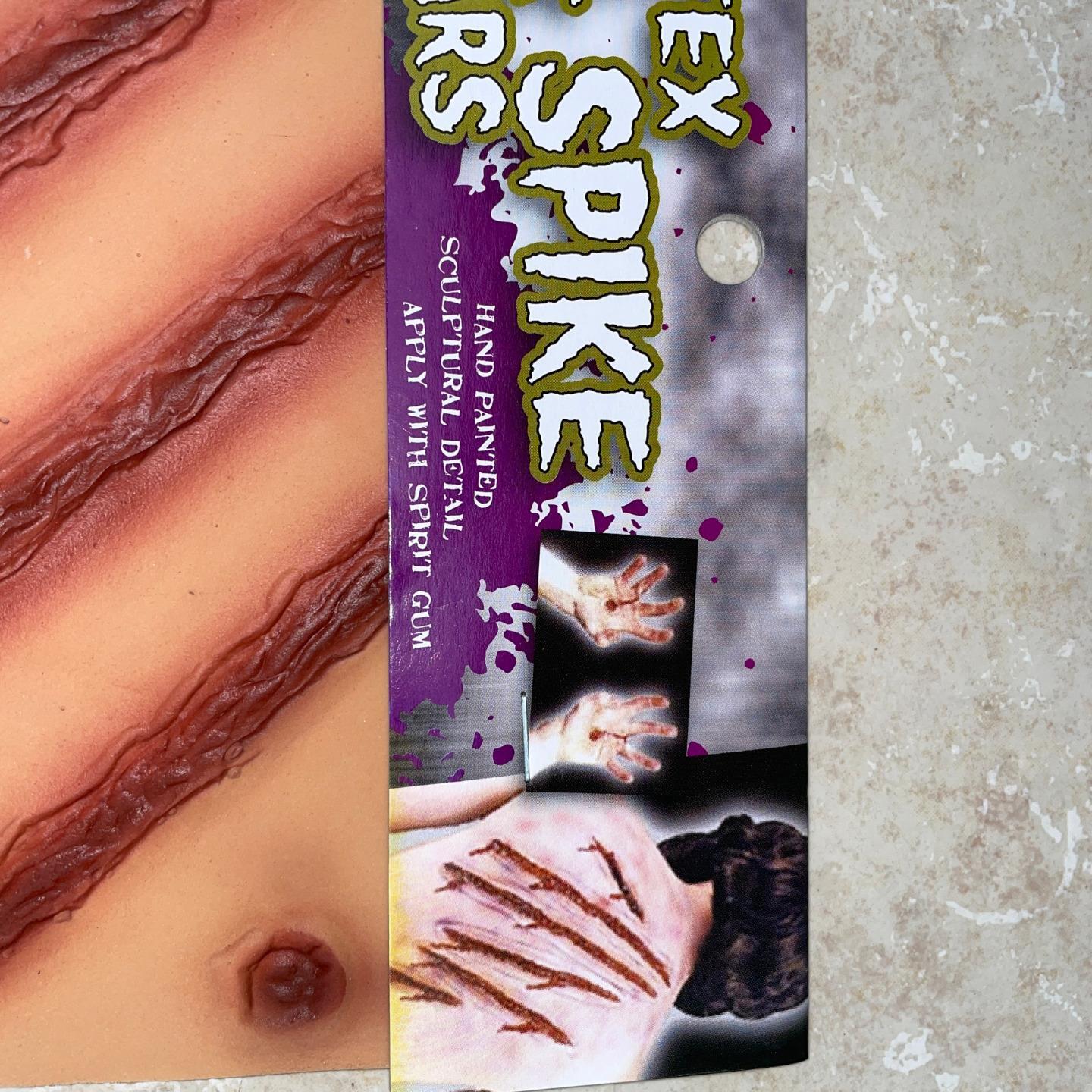 WHIP SLASH SPIKE LATEX SCARS JESUS EASTER PLAY COSTUME MAKEUP FA99