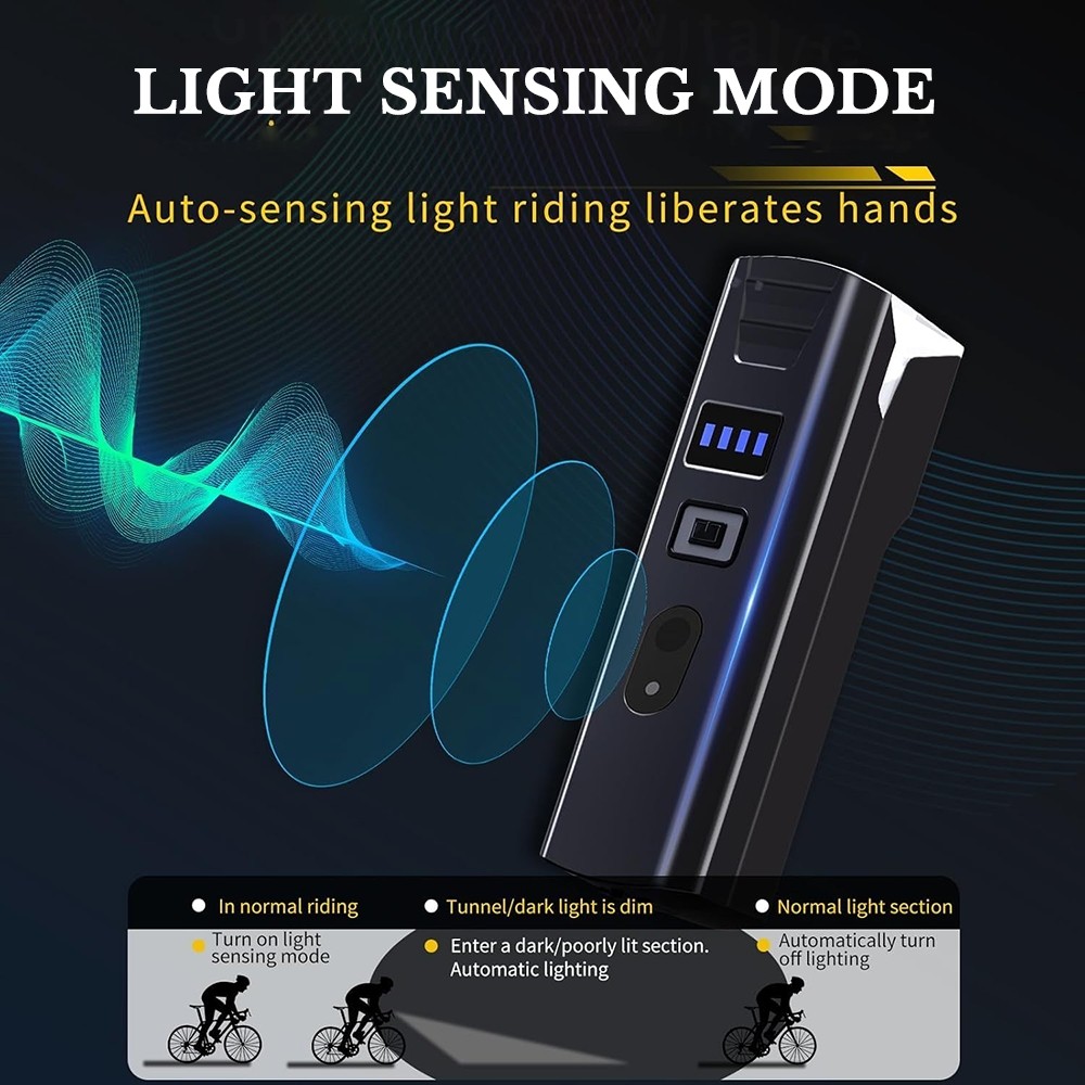 9000LM Super Bright LED Bike Light USB Rechargeable Bicycle Front Rear Headlight