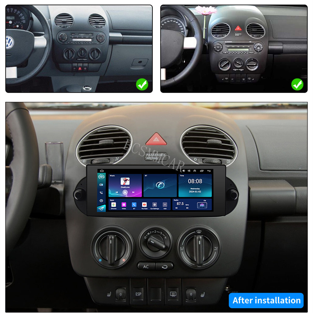 Fit for Volkswagen Beetle 2006-2010 6.8 in Android 13 Car Radio Player GPS Navi
