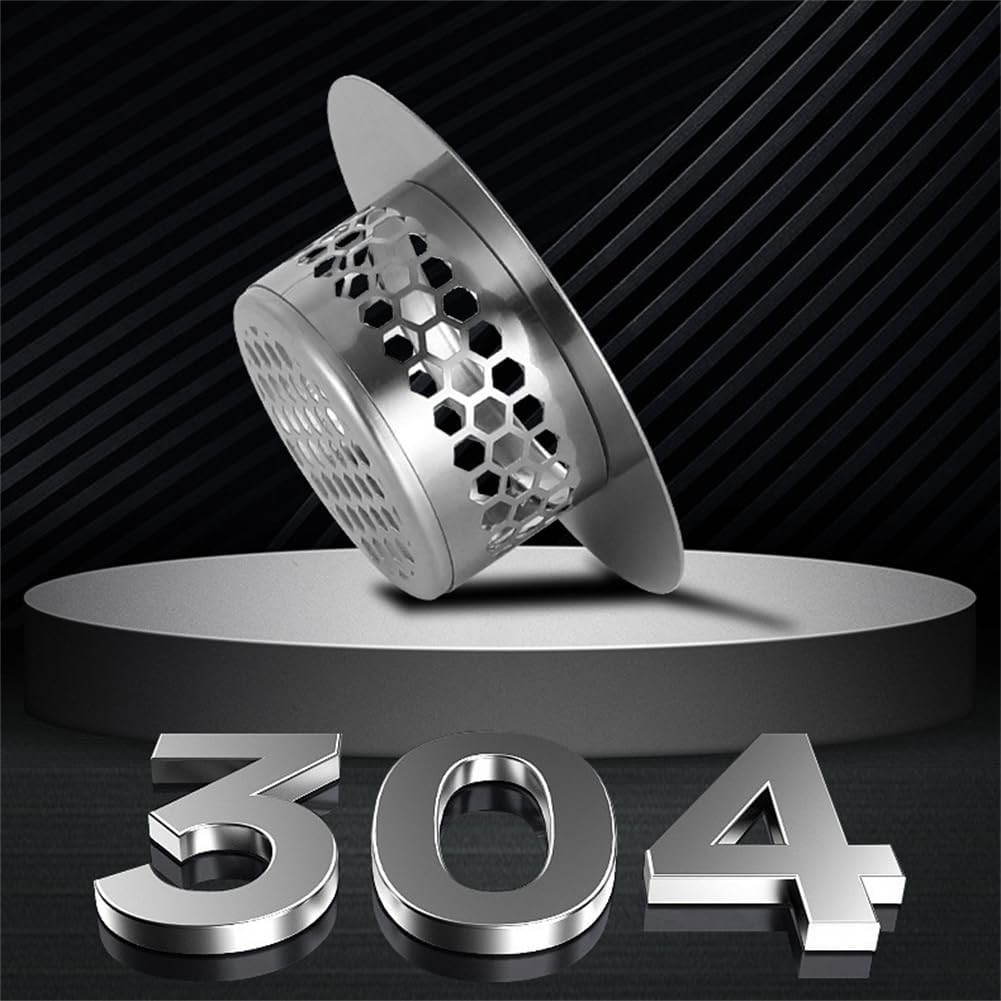 Bathroom Sink Strainer (2 Pack), Bathtub Drain Cover Lavatory Sink Drain Stra...