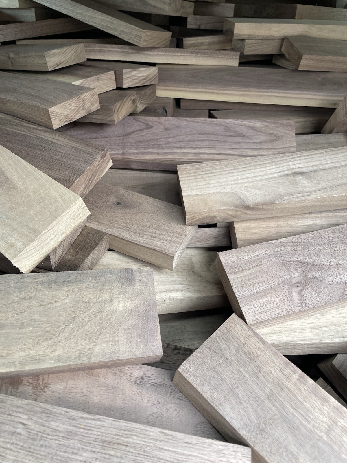 Black Walnut 12 pieces board 1”x2”x 8”+Solid , Kiln Wood Boards S2S