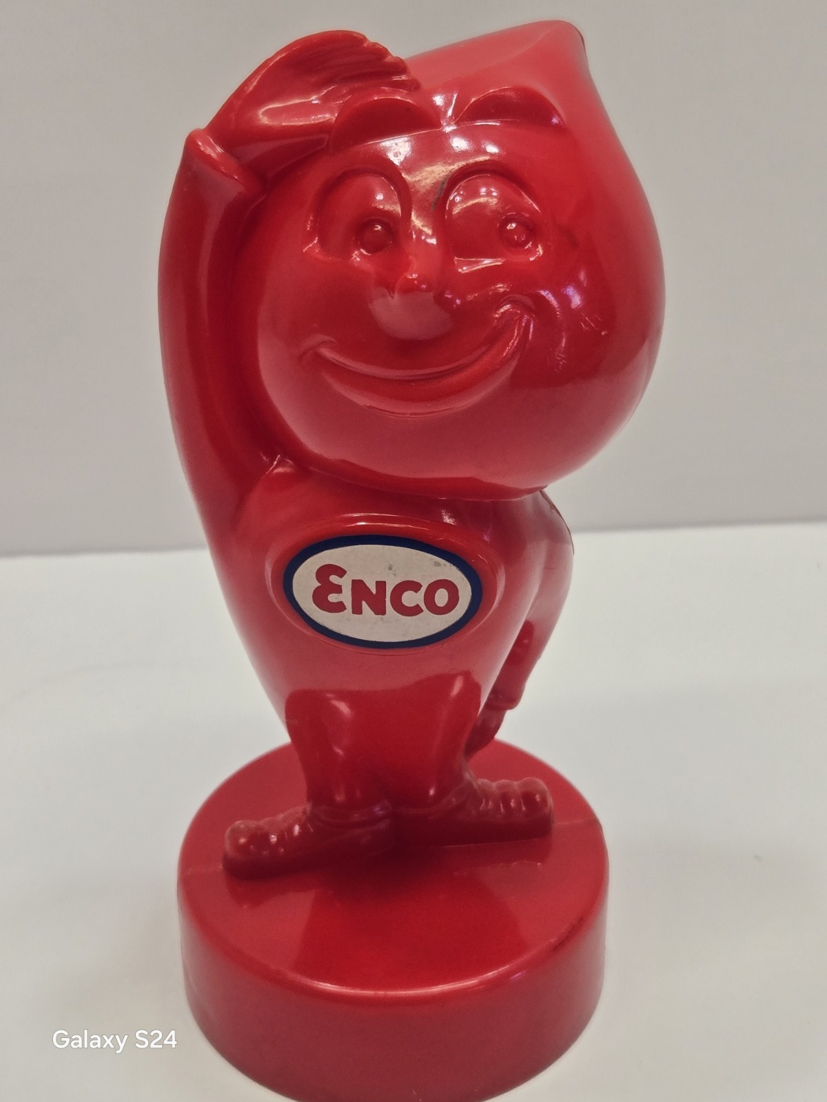 Vintage Esso/Enco Oil Gas Mr Drip Plastic Coin Bank Very Gd Condition Org Owner
