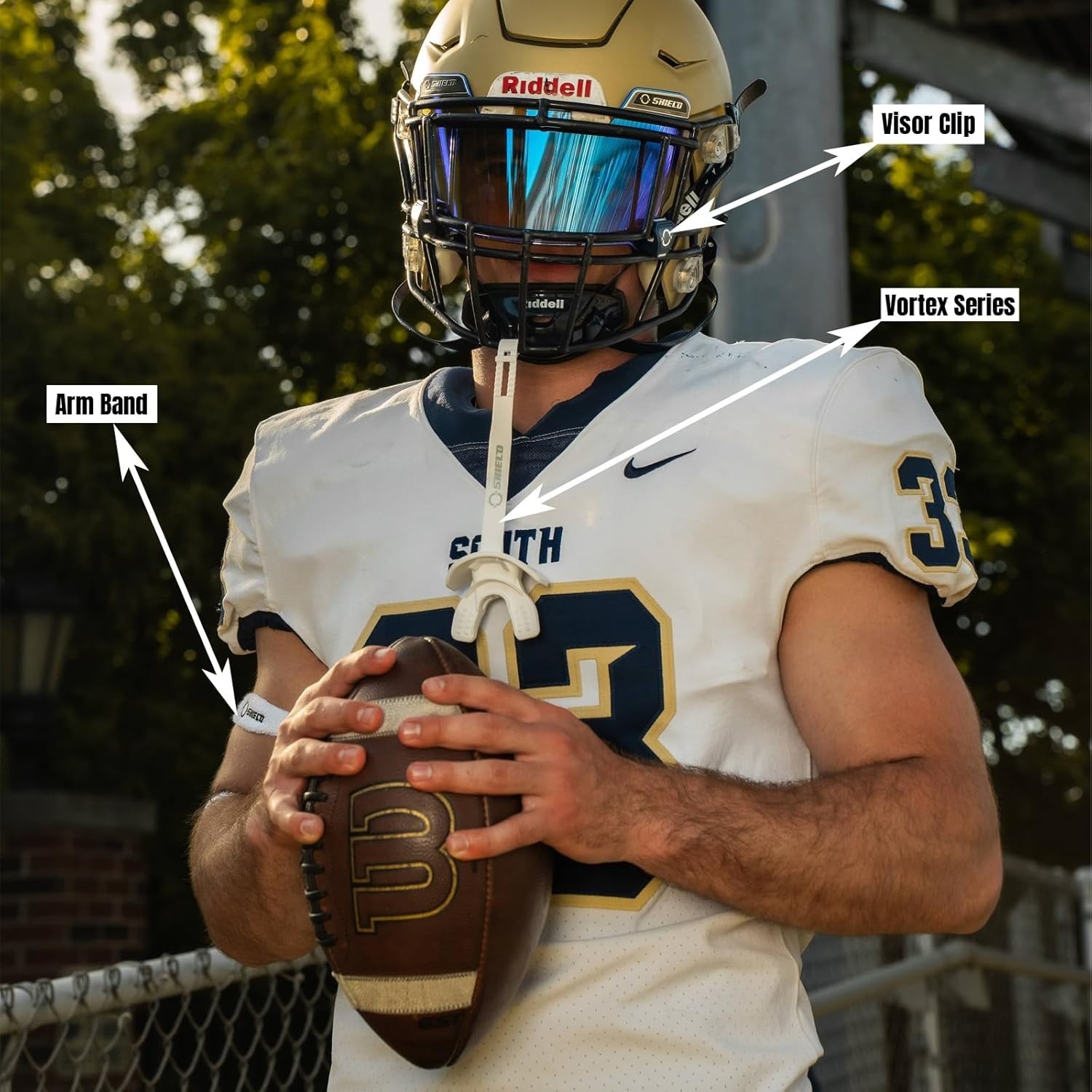 O Shield Mouthguard - American Flag - Vortex Airflow Design for Adult & Youth