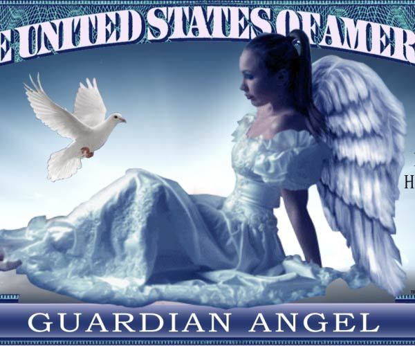 Guardian Angel Million Dollar Bill Play Funny Money Novelty Note + FREE SLEEVE
