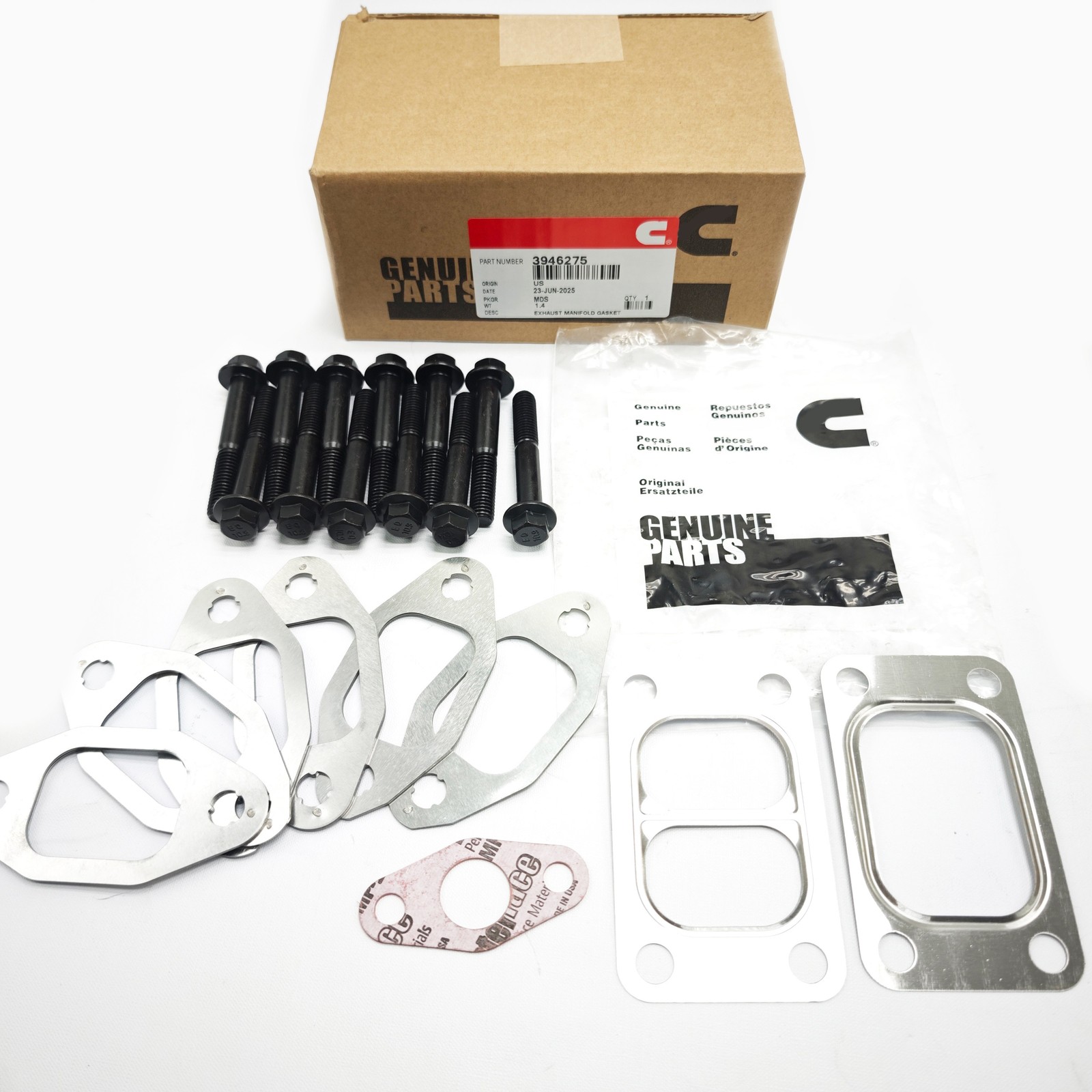 Exhaust Manifold Gaskets Bolts For Dodge Ram Cummins 5.9L ISB 24V 98-06 New