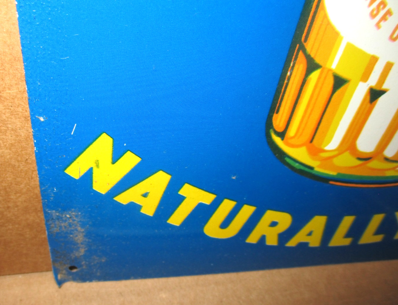 ENJOY MISSION ORANGE Country Store Gas Station CALIFORNIA SIGN -Big Swirl Bottle