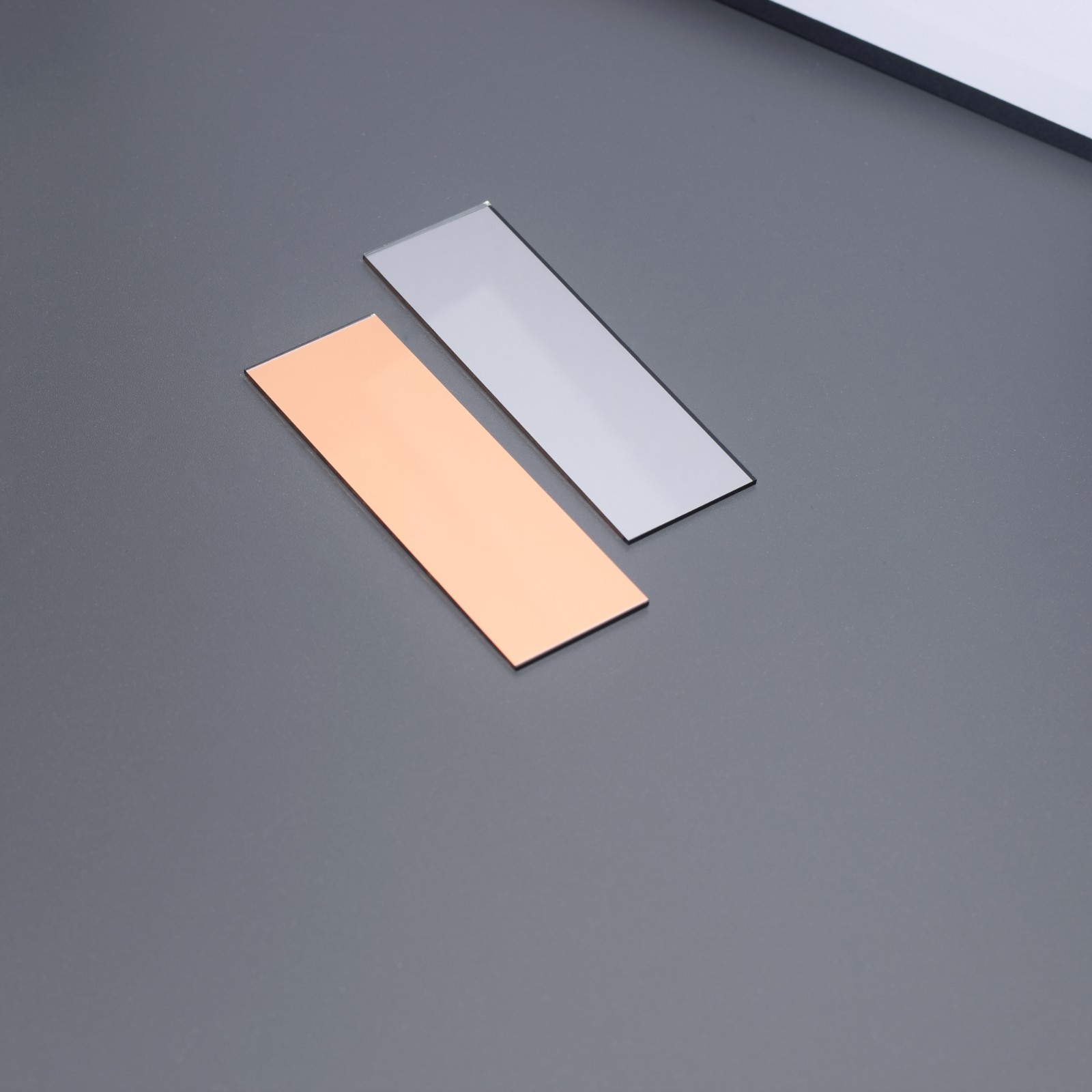 1pc 75x25x1mm Copper Coated Microscope Slides Gold Au-coated Glass Test Slides