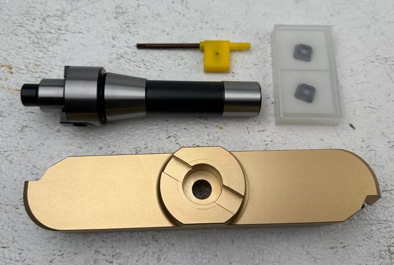 Large Fly Cutter 12" or 8" w/ R8 Collet and SEHT Inserts for Milling / Machining