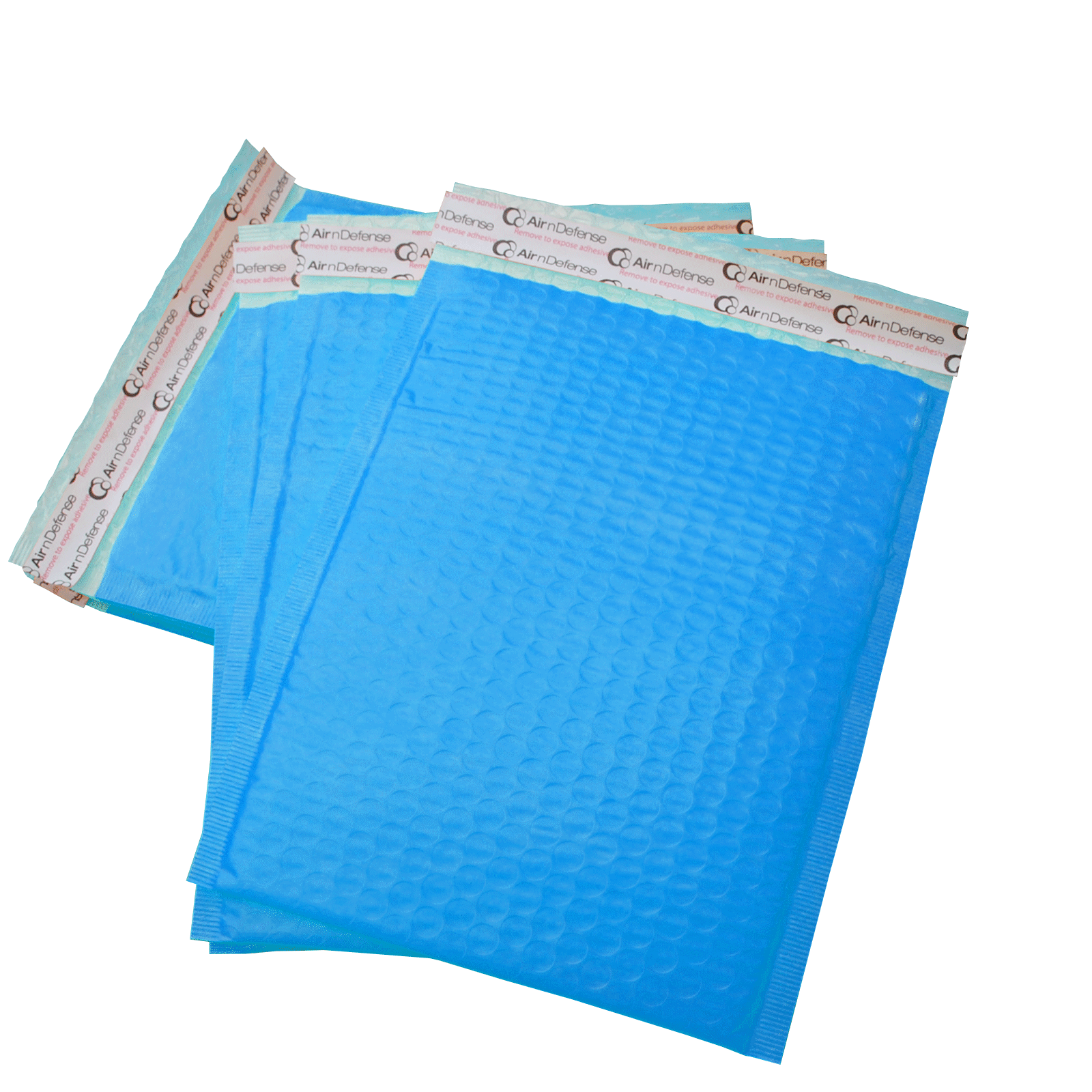 AirnDefense 1000 #000 4X8" Blue Poly Bubble Mailers Shipping Padded Envelope