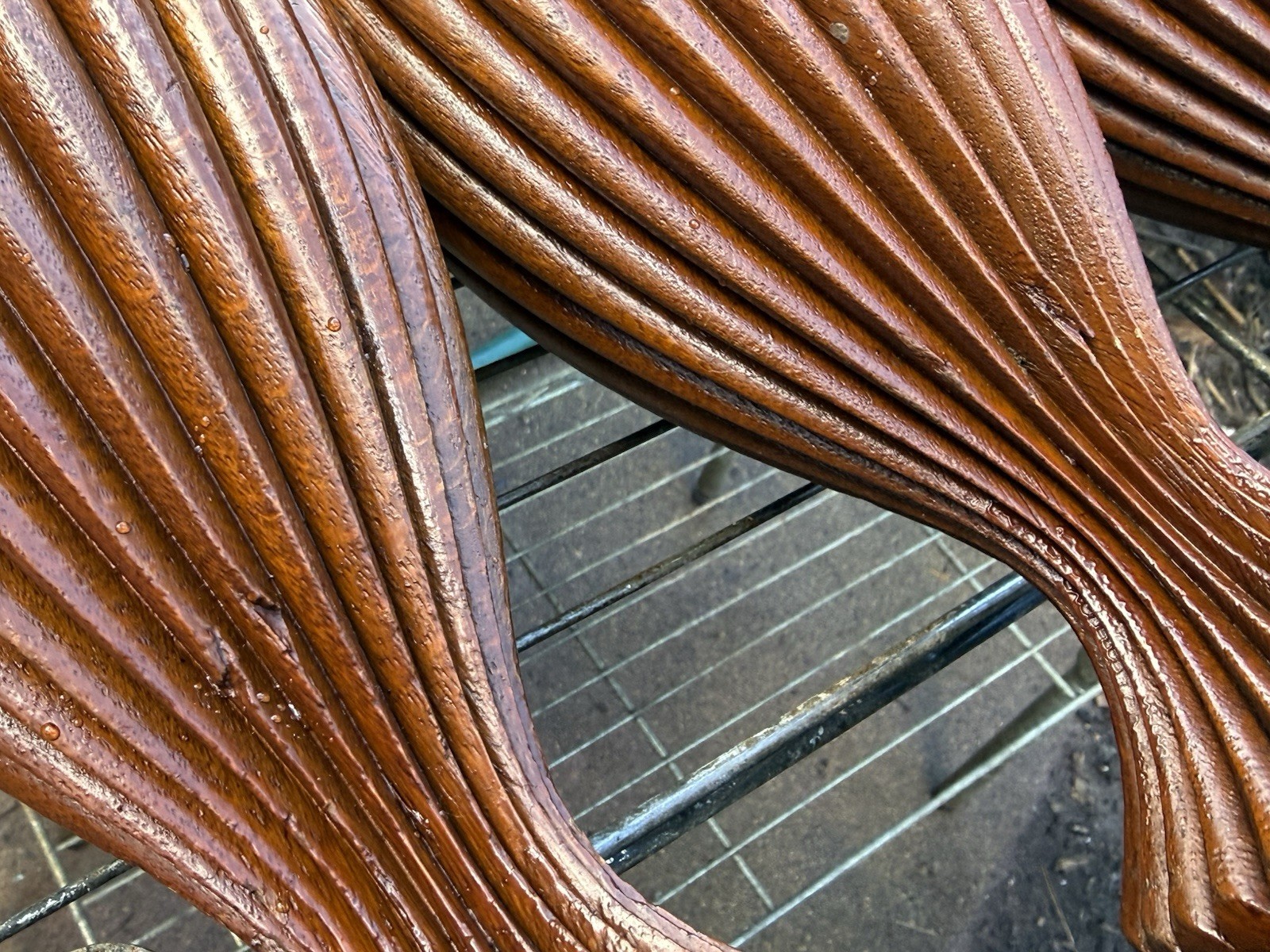 5x Exquisite Antique Wood Fluted Turned Carved Table Legs Victorian Vintage