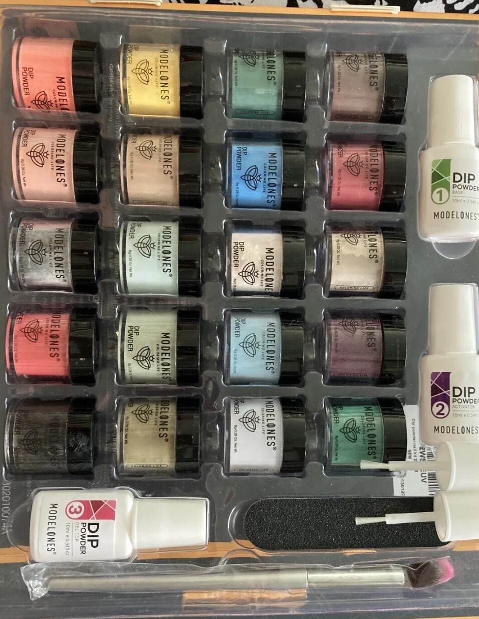 Modelones 20 New Colors Dip Powder Nail Kit Nail Dip Kit.