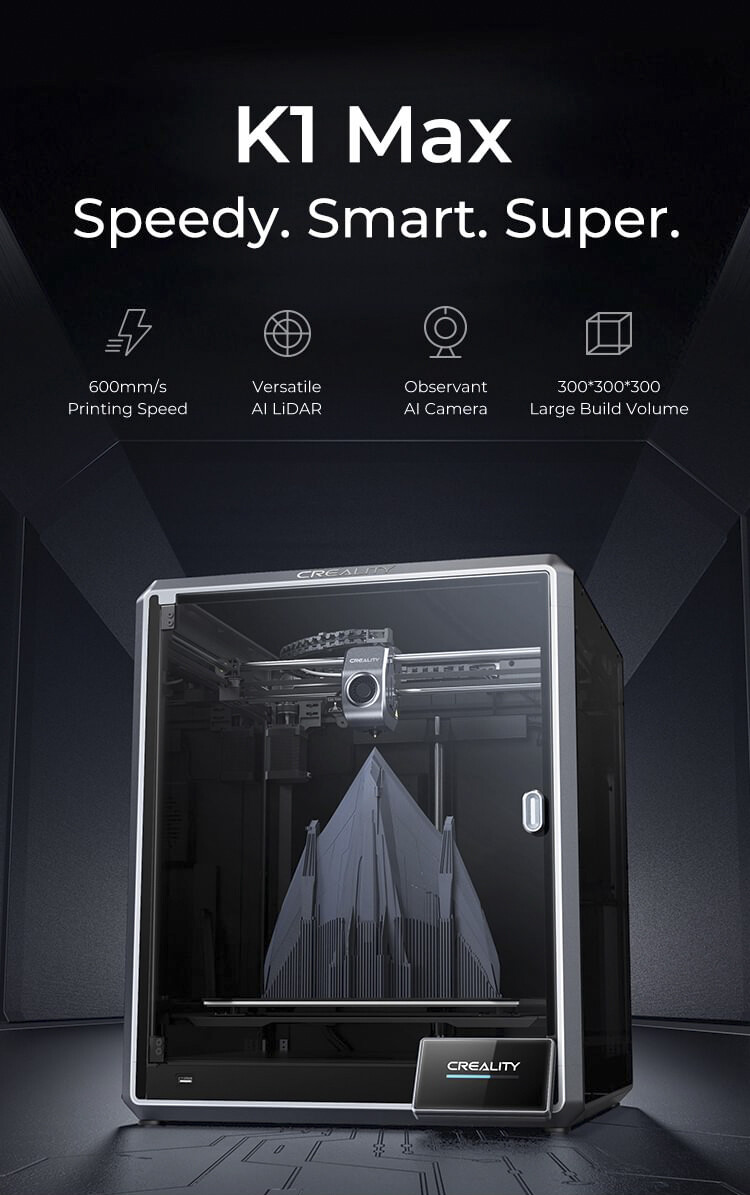 【Refurbished】Creality K1 Max 3D Printer 600mm/s High Speed Auto Leveling Smar