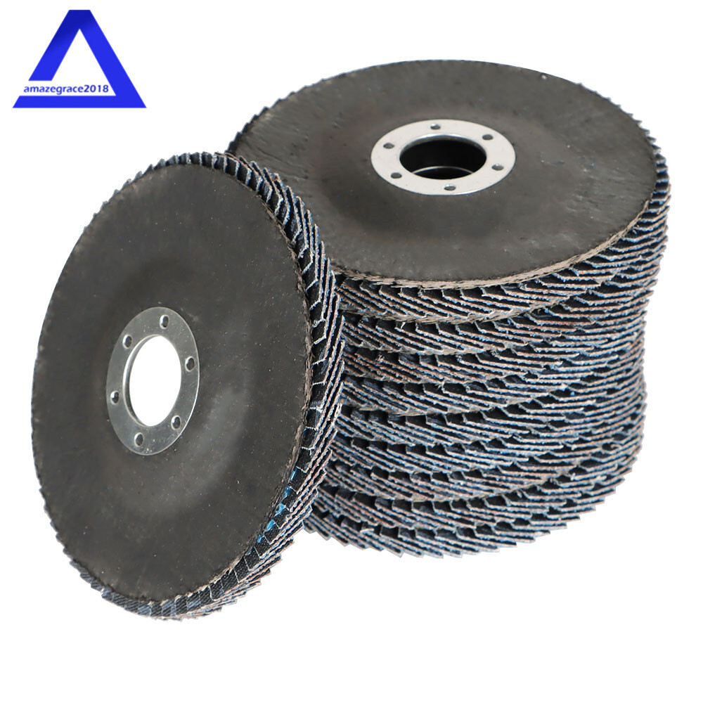 100PCS 4-1/2"×7/8'' 40 Grit T29 Premium Zirconia Flap Disc Sanding Grinding