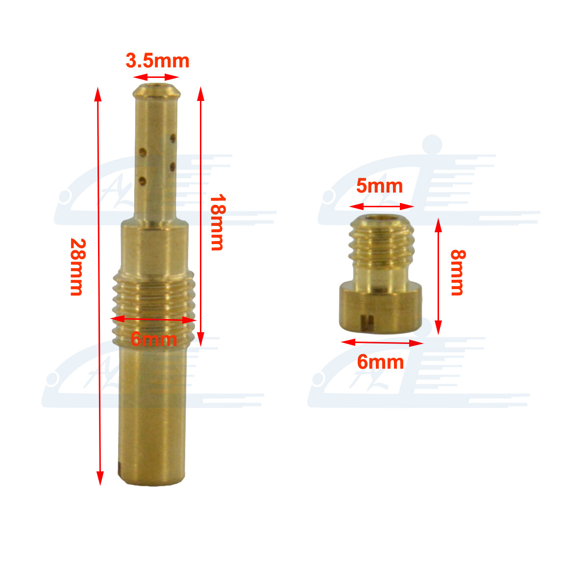 Carburetor Main Jet & Slow/Pilot Jet Kit Set for GY6 125cc 150cc Stage-6 Polini