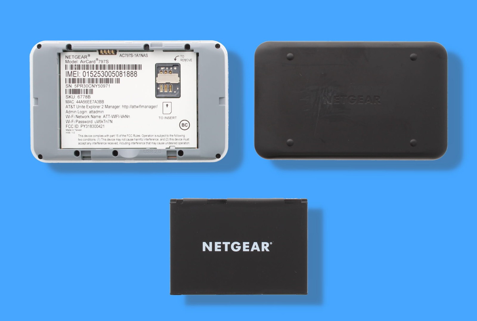 UNLOCKED (ATT) NETGEAR UNITE EXPRESS AC797S HOTSPOT MOBILE BLACK