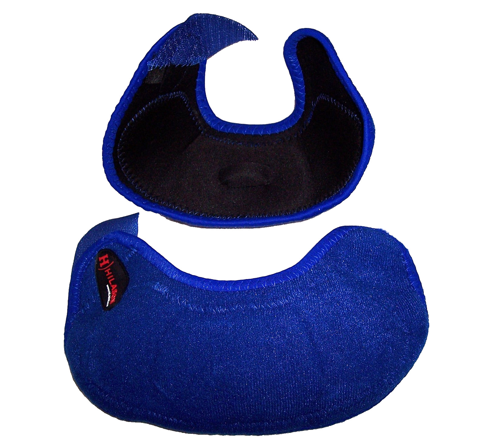 HILASON Bell Boots Pair M Horse No Turn Vented Protect Hook Loop Quick Wrap Blue