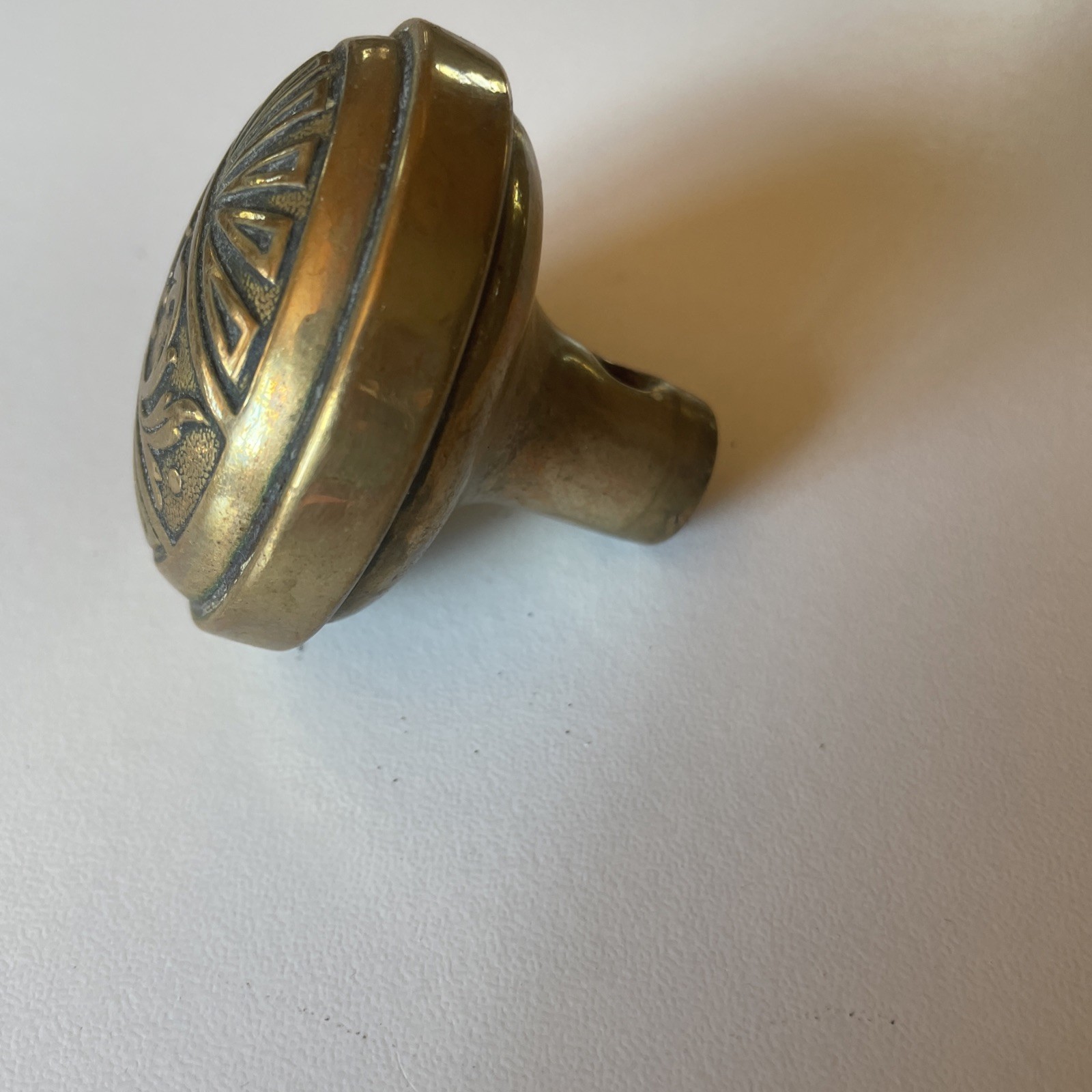 Antique Branford F-12300 Victorian Wrought Bronze Knob C:1893 T-36