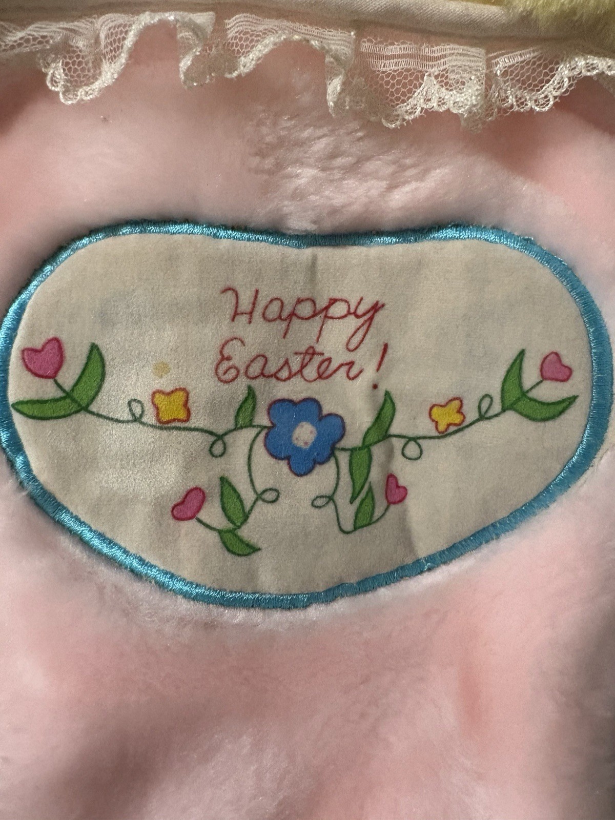 vintage woolworth Well-Made Toy Easter Bunny Plush Stocking