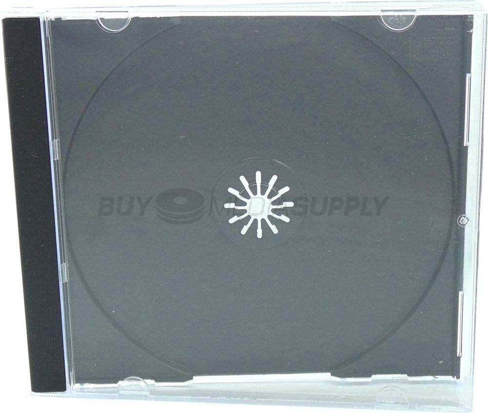 10.4mm Standard Black 1 Disc CD Jewel Case Lot
