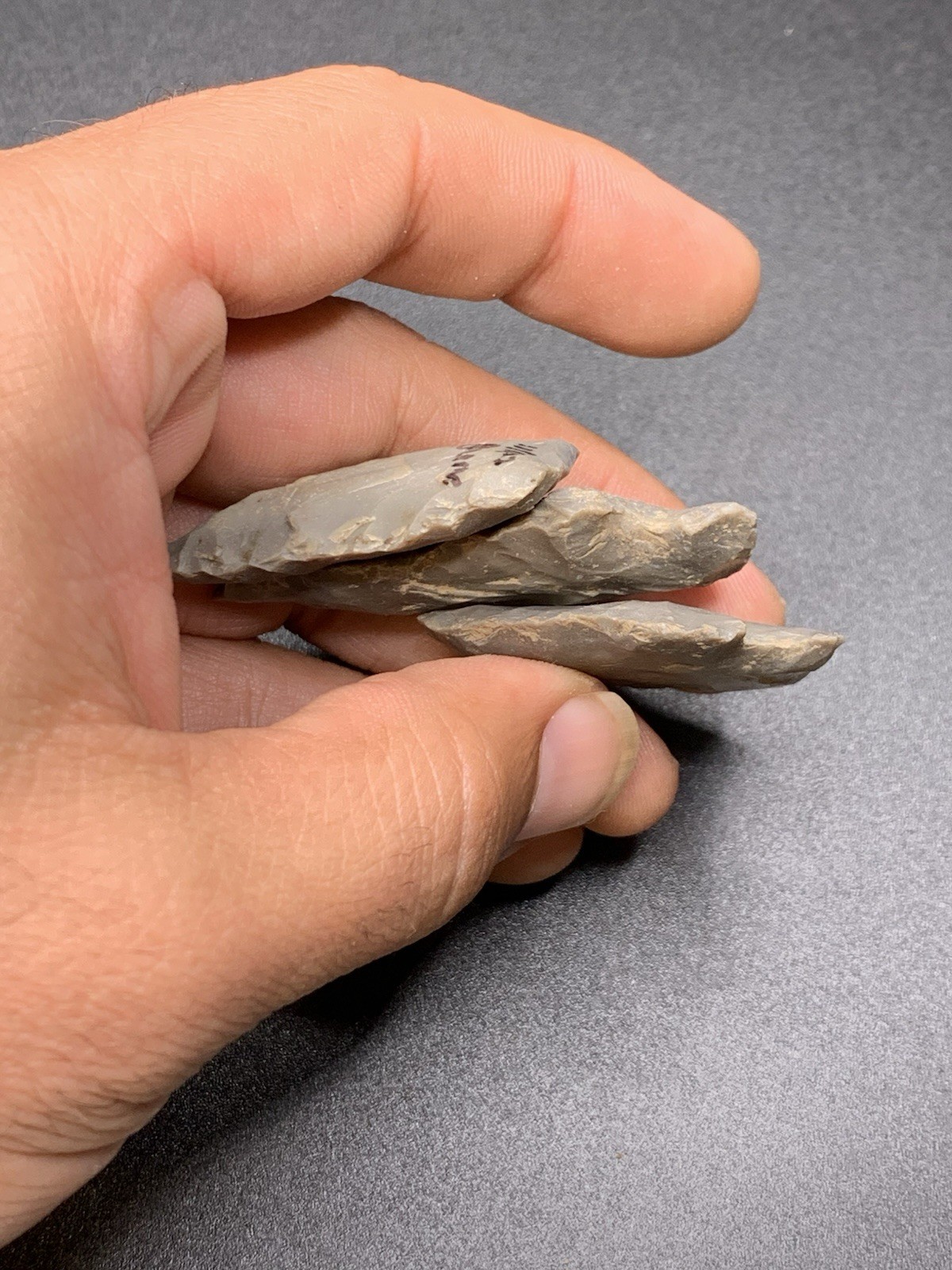 3 Authentic Hornstone Arrowhead From Knox Co Indiana 1 1/4 Inch Found Vincennes