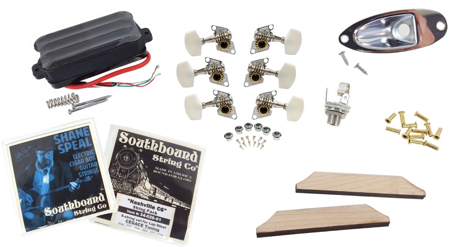 2x4 Lap Steel Guitar Kit - the DIY Electric Slide Guitar: You Supply the 2x4!