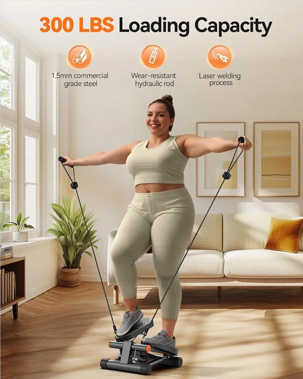 Steppers for Exercise,Mini Stepper with Exercise Equipment for Home Workouts NEW