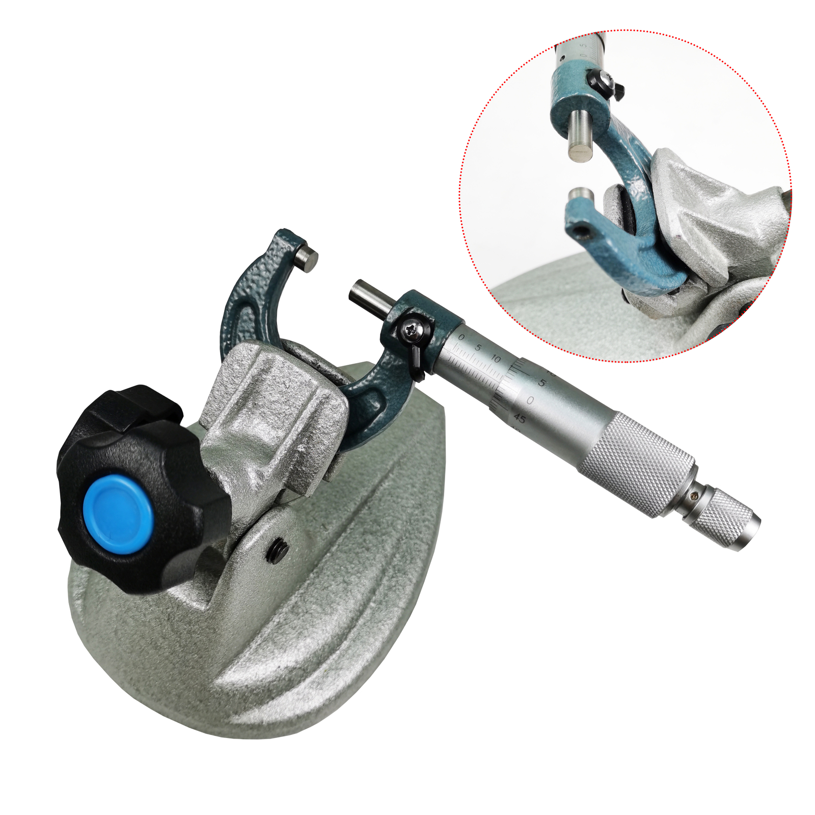 HFS(R) Precision Micrometer Holder Stand Base Inspection