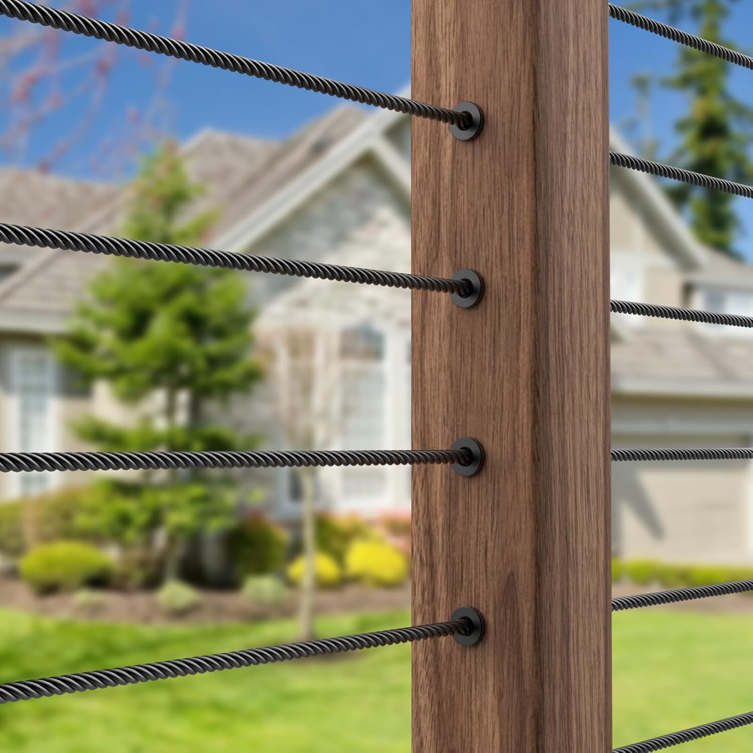 T316 Black Stainless Steel Protector Sleeve for 1/8" & 3/16“ Cable Railing