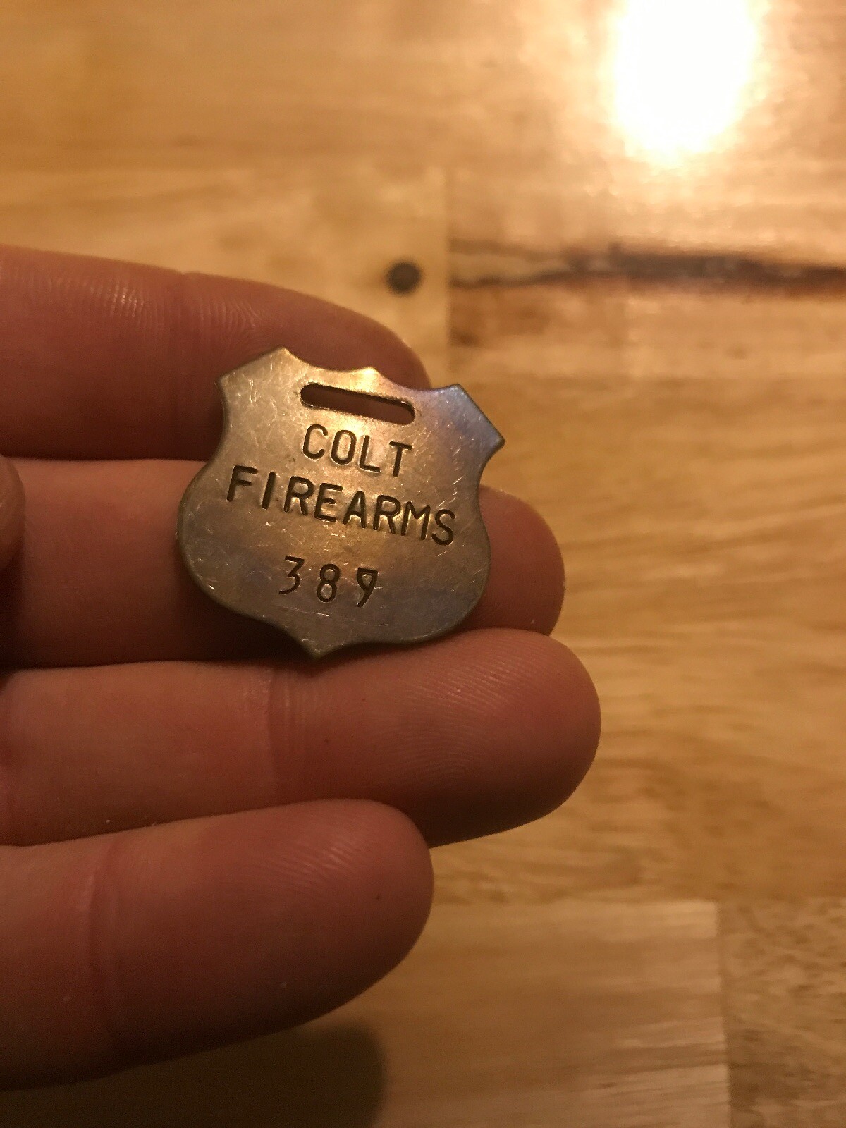 Colt Property Tag Gunsmith Arms Room Inspector Patina BLEMISH Collector GUN GIFT