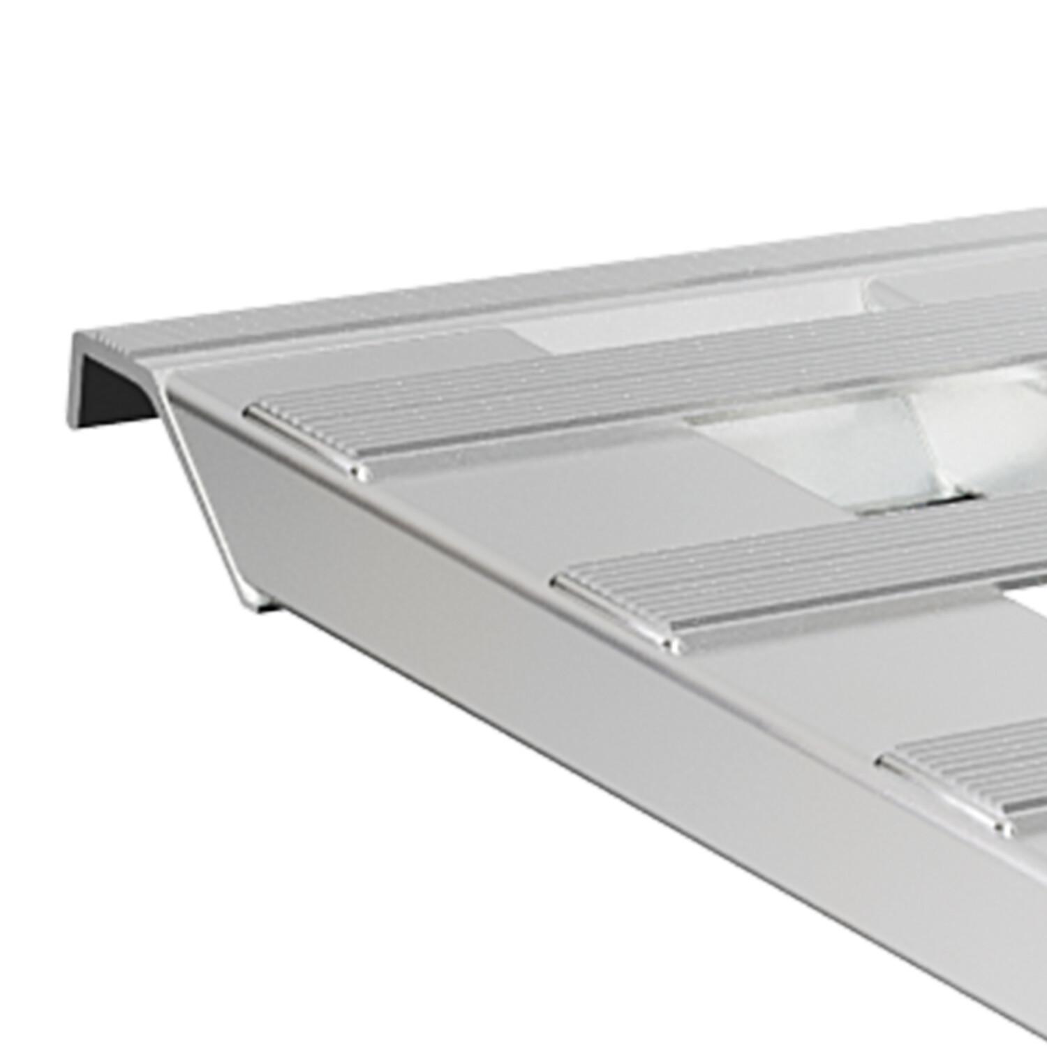 72" X 15" Aluminum Hook Ramps 8500Lbs Car Trailer Truck 1 Pair Ramps Hook End