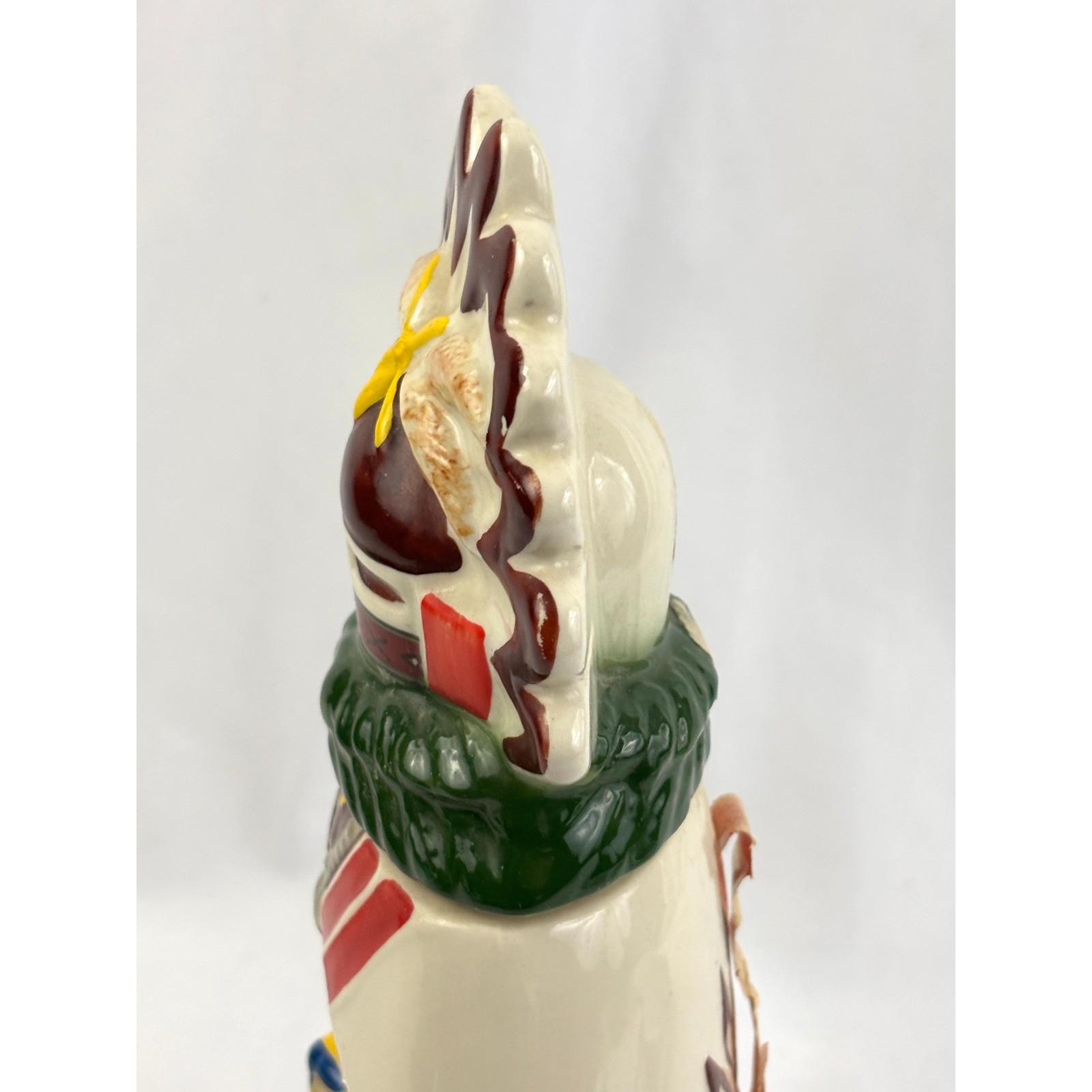 Vintage Ezra Brooks Kachina Decanter Native American Figure 13.5" Empty 1970s