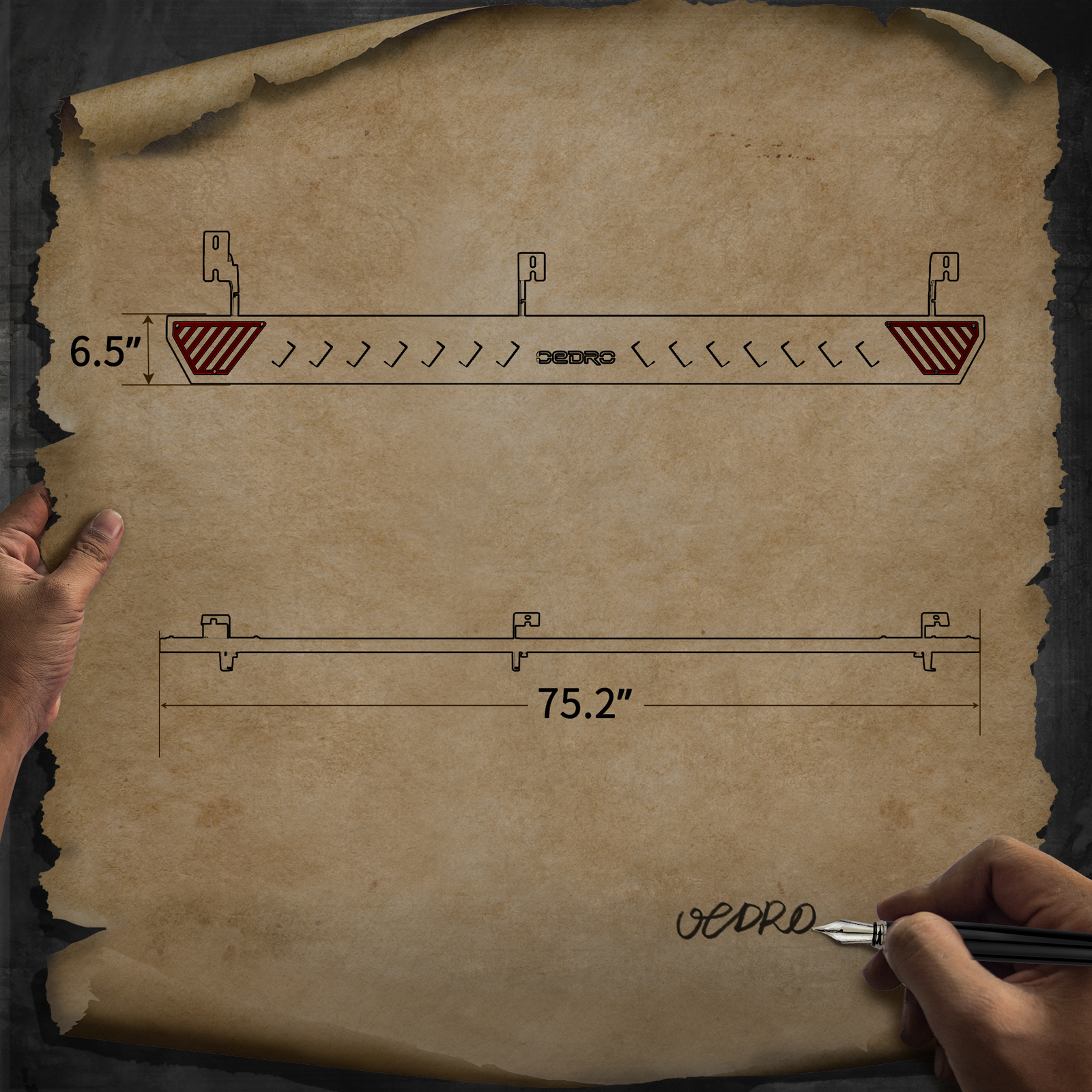 OEDRO Running Boards for 2005-2023 Toyota Tacoma Double Cab Side Steps Nerf Bars