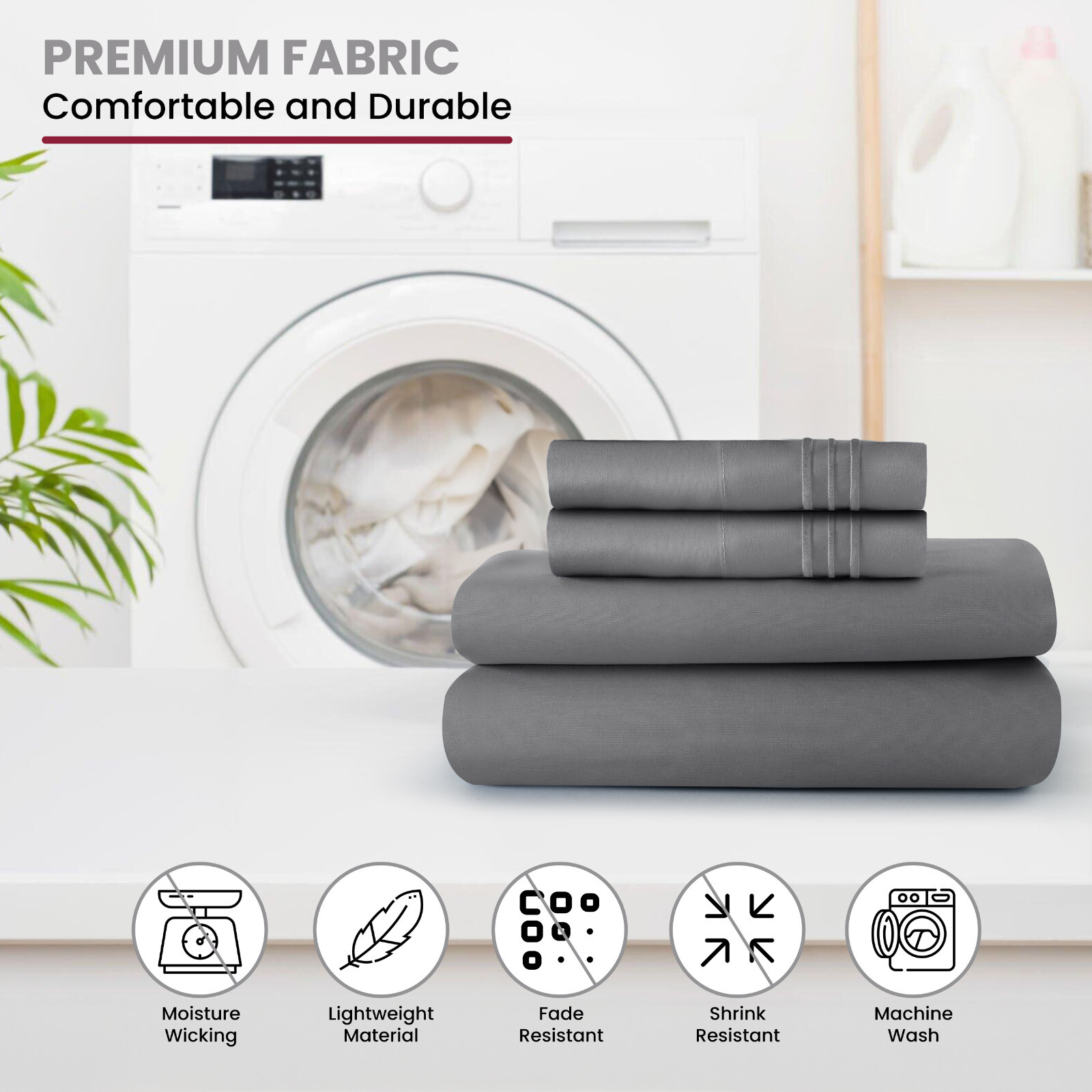 Bed sheet set 4 Piece Ultra Soft Microfiber Deep Pocket Sheets Hotel Quality